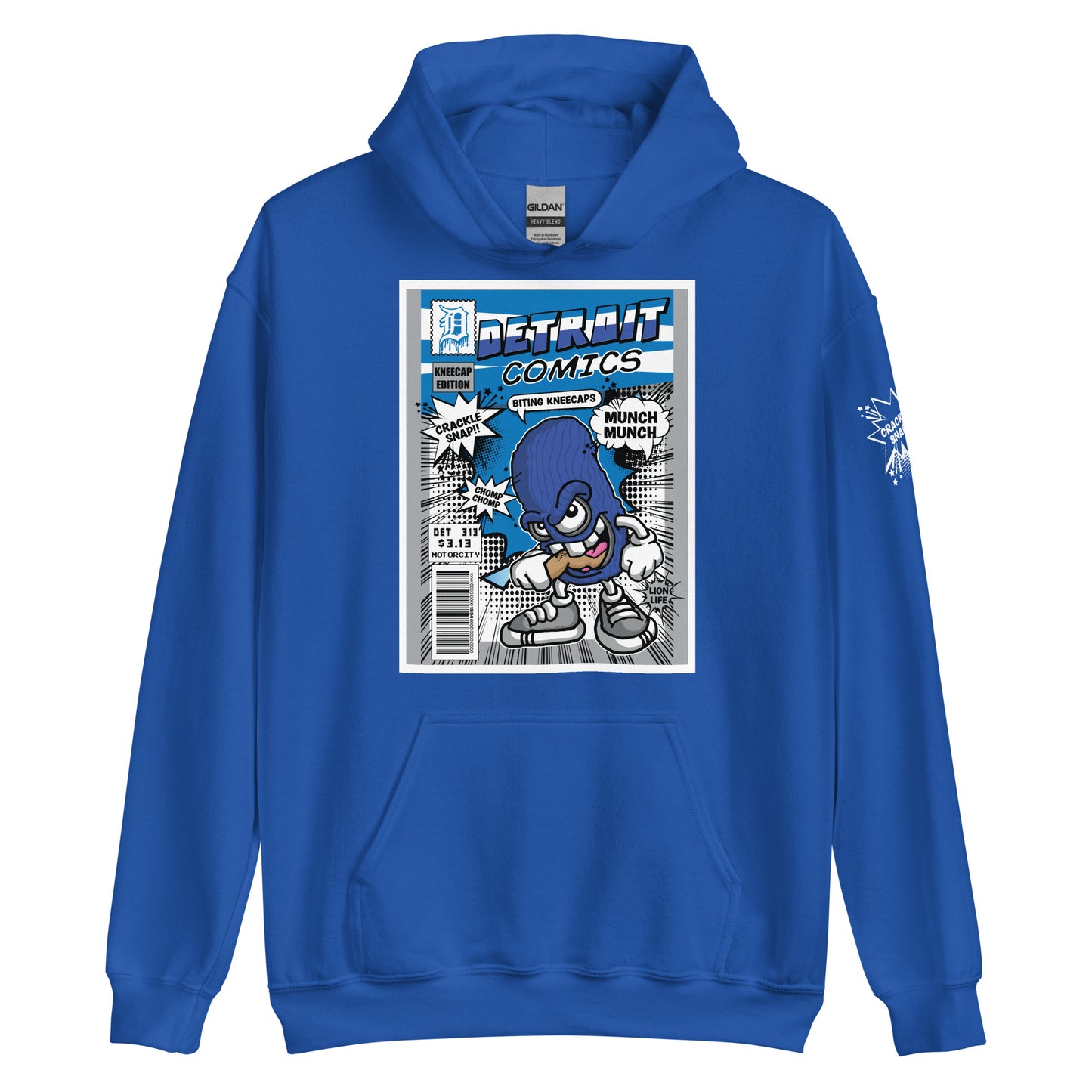 Biting Kneecaps Comic Hoodie